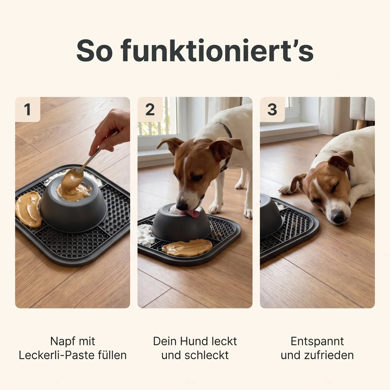 CanoPaw Ruhe-Napf – Lecknapf für entspannte Hunde